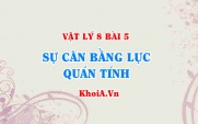 Quán tính là gì, Hai lực cân bằng là gì, Hai lực cân bằng có...